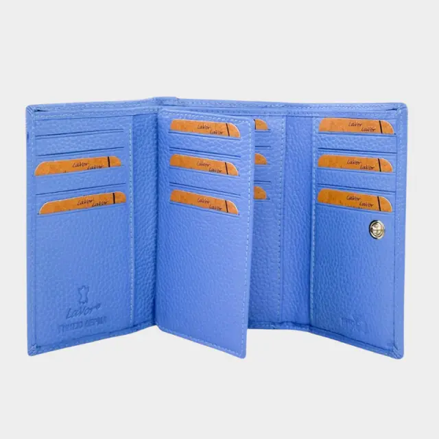 Δερμάτινο Πορτοφόλι Lavor 1-6156 Γαλάζιο - ONESIZE 3