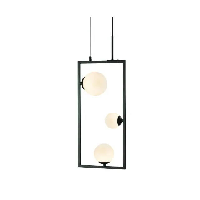 AcaLight Offer NETTO ΦΩΤΙΣΤΙΚΟ ΚΡΕΜΑΣΤΟ ΜΑΥΡΟ ΜΕΤΑΛΛΙΚΟ ΣΥΜΒΑΤΙΚΟ 3ΧG9 IP20 250Χ1200mm