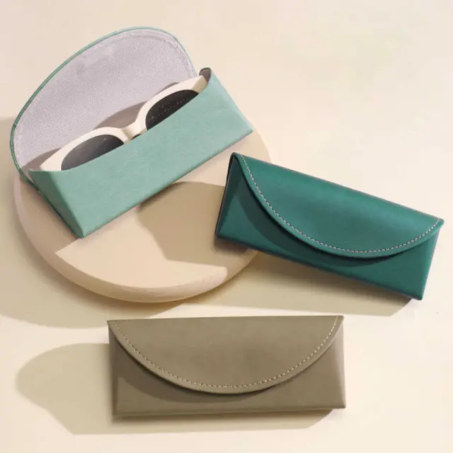 Techsuit - Glasses Case (ETM3) - PU, 15.2 x 6.6 x 3.6cm - Taupe 3