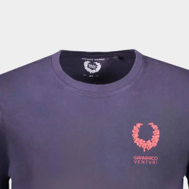 T-Shirt Gian Marco Venturi AU01413A Μπλε - 2XL 3