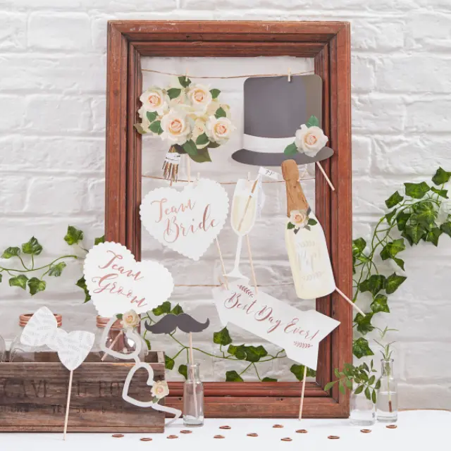 Botanical Photo Booth Props