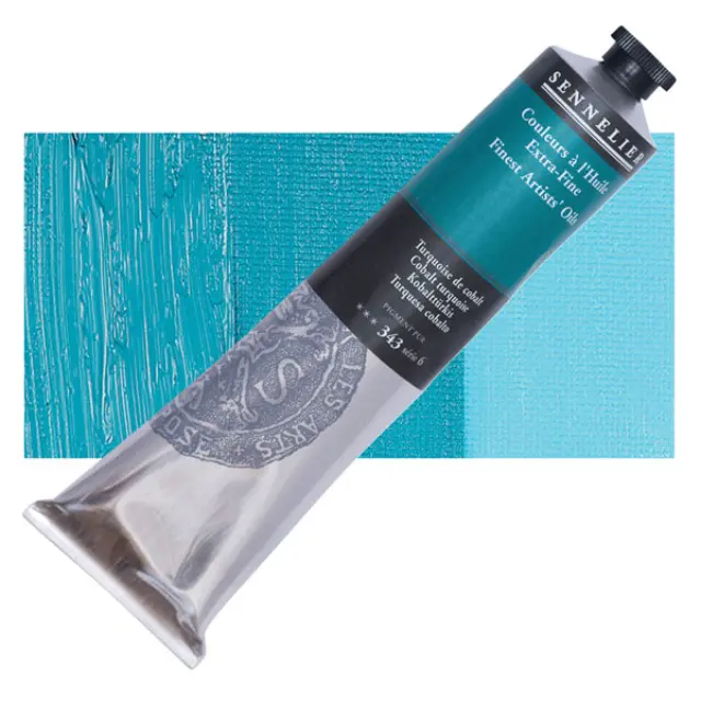 Sennelier Λάδι Finest Artists Oil 343 Cobalt Turquoise - 200ml