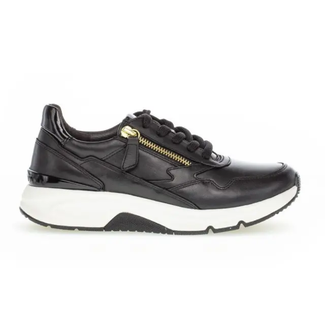 Gabor Sneakers Γυναικείο δέρμα Μαύρο GAB/76898 37-SCHW/GOLD - 37