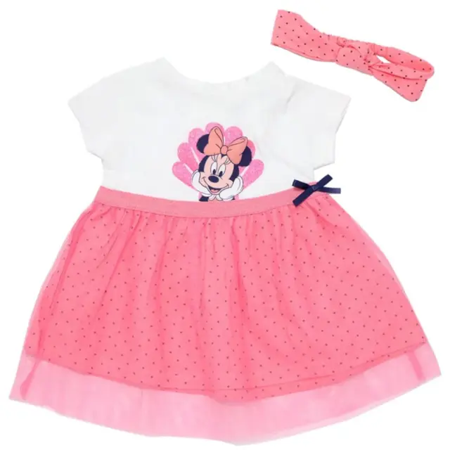 Φόρεμα με Κορδέλα White Pink Minnie 8030248 - 12 M (80cm)
