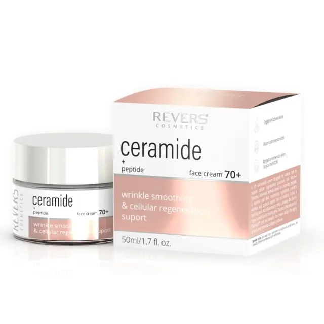 Revers Cosmetics Κρέμα προσώπου με με ceramides & πεπτίδια 70+ 50ML
