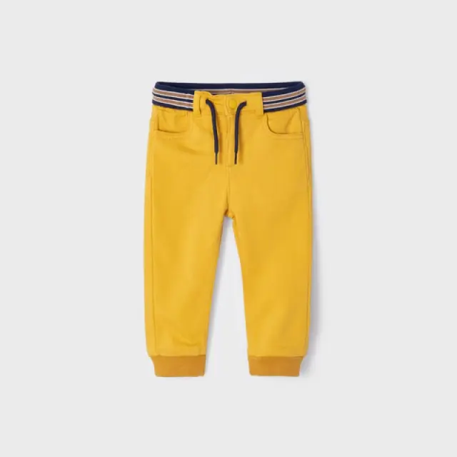 Baby 6 μηνών έως 4 ετών Παντελόνι jogger fit ECOFRIENDS κίτρινο - 12M