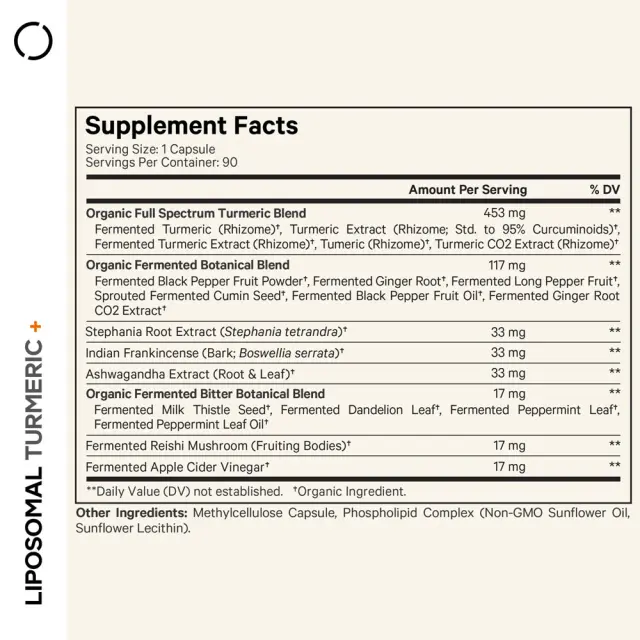 Codeage Liposomal Turmeric+ 2