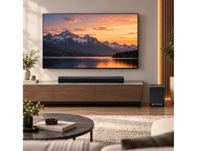 Soundbar 3.1 TCL S60K με ασύρματο Subwoofer - 340W - Dolby Atmos - Bluetooth, HDMI, Optical IN, USB - Black S60K