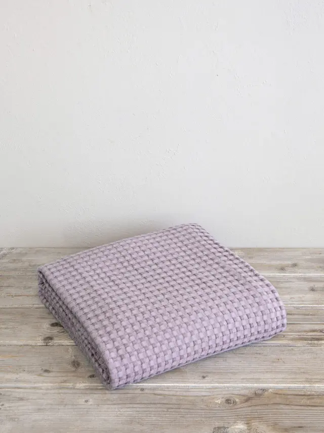 Κουβέρτα 160x240 Μονή Πικέ Comfy Nima 100% βαμβακερό- Warm Lilac 3