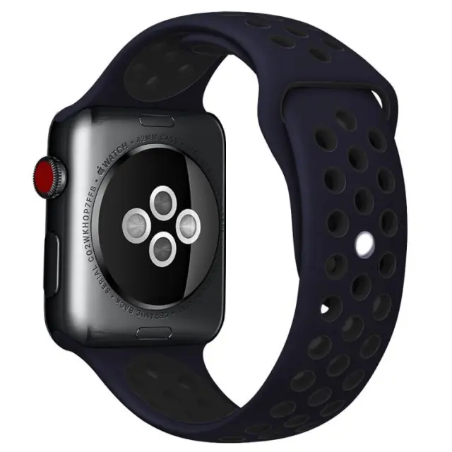 Λουράκι Σιλικόνης Silicone Strap Για Apple Watch 44/45/46/49mm - Blue / Black OEM