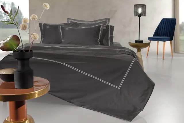 ΣΕΤ ΣΕΝΤΟΝΙΑ ΥΠΕΡΔΙΠΛΑ(270×280) 4 ΤΕΜΑΧΙΩΝ NICE ANTHRACITE SILVER 270X280 GUY LAROCHE ΔΙΠΛΟ ΠΛΑΚΕ