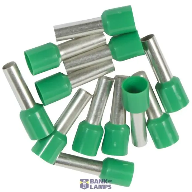Ferrules Starfix - simples individuals - cross section 6 mm² - green