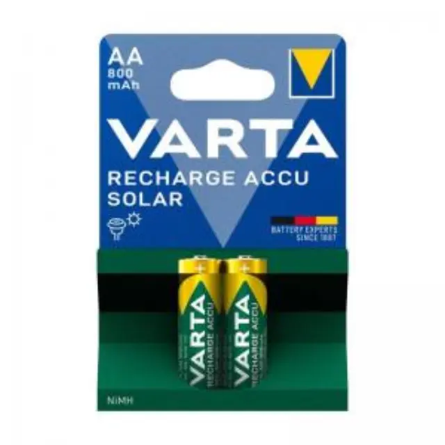 Varta Recharge Accu Solar AA επαναφορτιζόμενες μπαταρίες Ni-MH 800mAh 1.2V 2τμχ 2