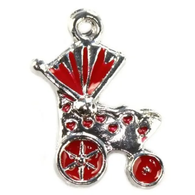 Μεταλλικό Κρεμαστό Red Truck 18x14mm - 10τεμ