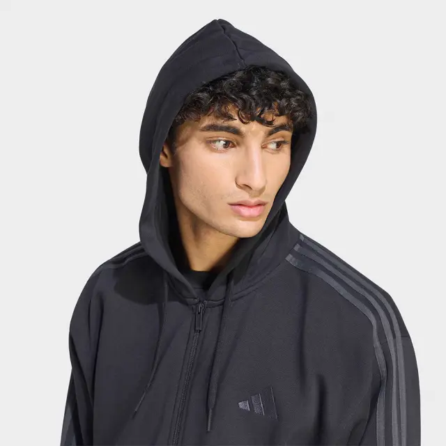 adidas Sportswear 3-Stripes Fleece Ανδρική Ζακέτα KY4140 - XL 3