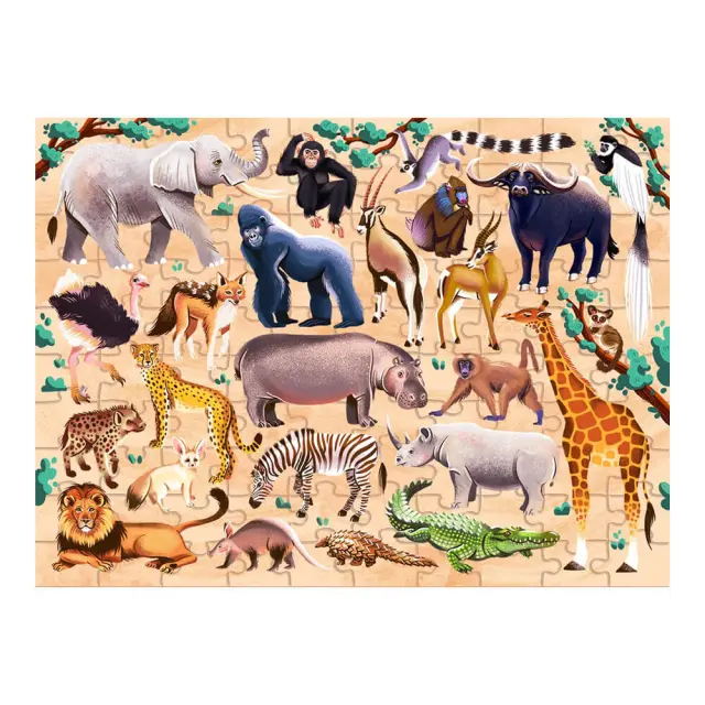 Παιδικό Παζλ 100τμχ African Animals Hinkler 2