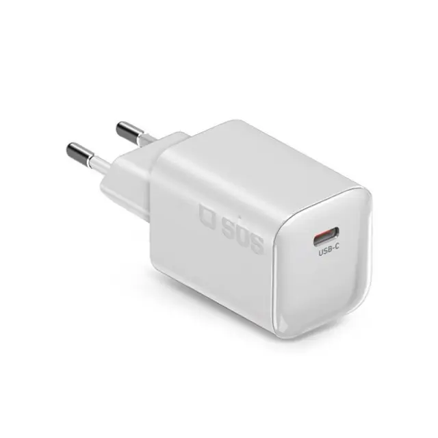 SBS Φορτιστής 65W 1x USB-C White (TETRGAN1C65WW)