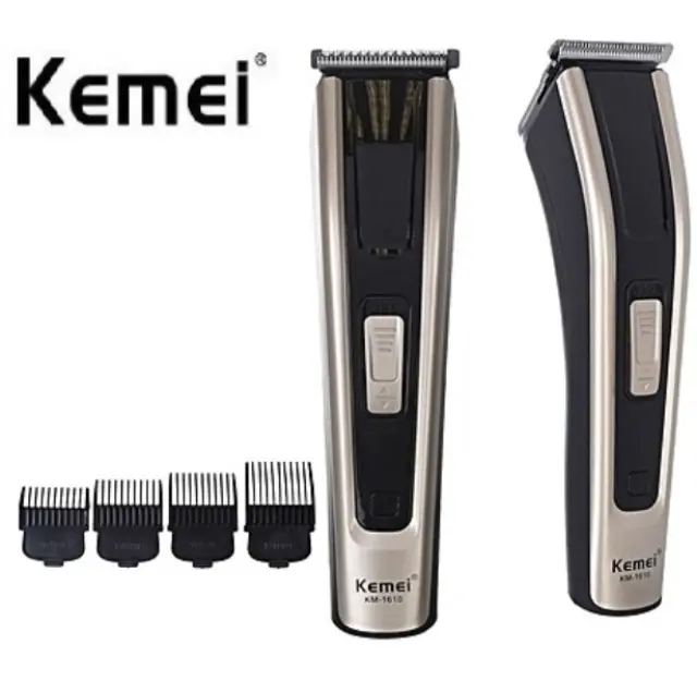 Kemei Επαγγελματική Επαναφορτιζόμενη Κουρευτική Μηχανή Μαύρη/Χρυσή KM-1610 2