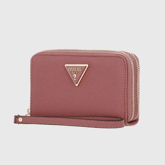 Μικρό Πορτοφόλι Guess Meridian Slg SWBG8778640-ROSA Ροζ - Single Size 2