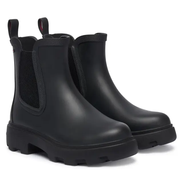 Γυναικεία Μποτάκια Tommy Hilfiger Rainboots FW0FW09387-BDS Μαύρα Μαύρο - 36 2