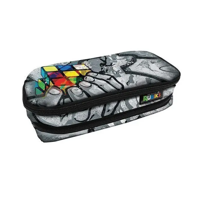 Graffiti Κασετίνα Οβάλ 2 θήκες Hand Rubik's (266342)