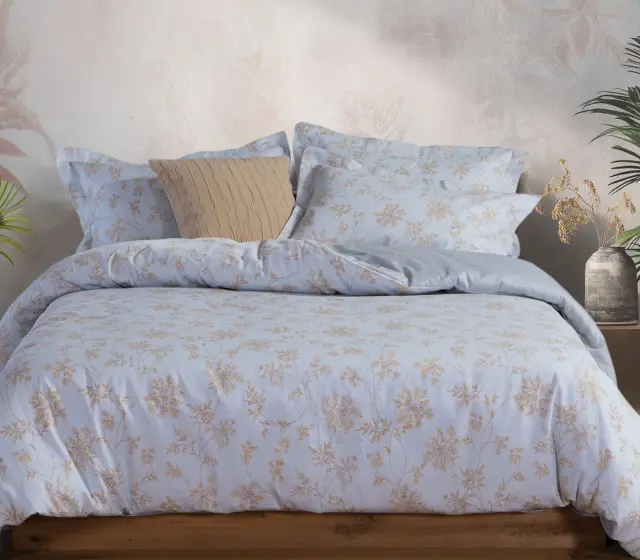 Nef-Nef Homeware Σετ Σεντόνια Υπέρδιπλα Foxy Βαμβακοσατέν 240x270 Μπλε 2