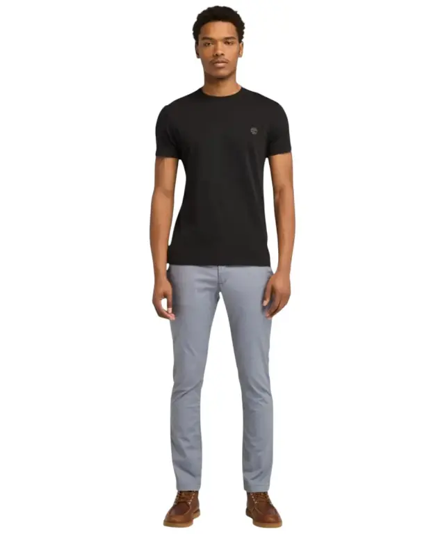 Timberland - Ανδρικό T-shirt με Λογότυπο Oyster River Logo Tee TB0A2BR3-X65 Μαύρο - S 3