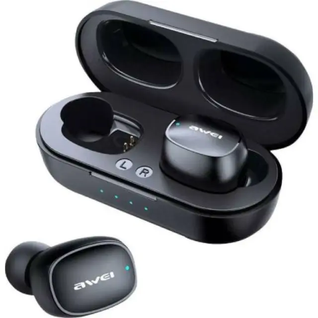 Awei t13 In-ear Bluetooth Handsfree Ακουστικά με Θήκη Φόρτισης 2