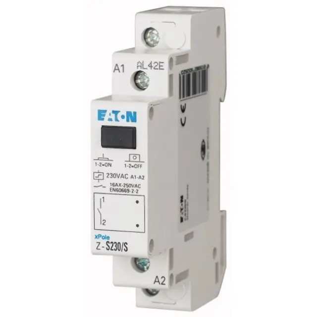 Z-S230/S Impulse relay, 230AC, 1 N/O, 16A, 50Hz, 1HP