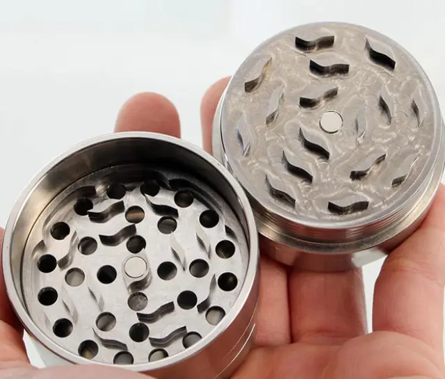 Black Leaf Grinder Τρίφτης Deluxe από Ανοξείδωτο Χάλυβα 49mm-5 Parts 3