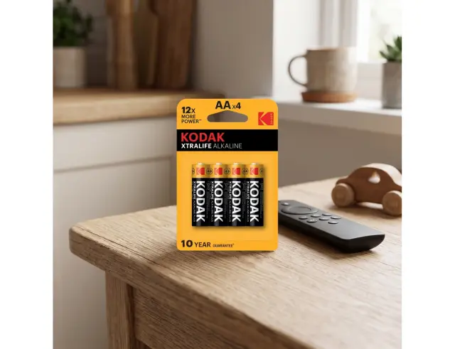 Αλκαλικές μπαταρίες Kodak XTRALIFE - AA - 1.5V - 4 τεμάχια1008886