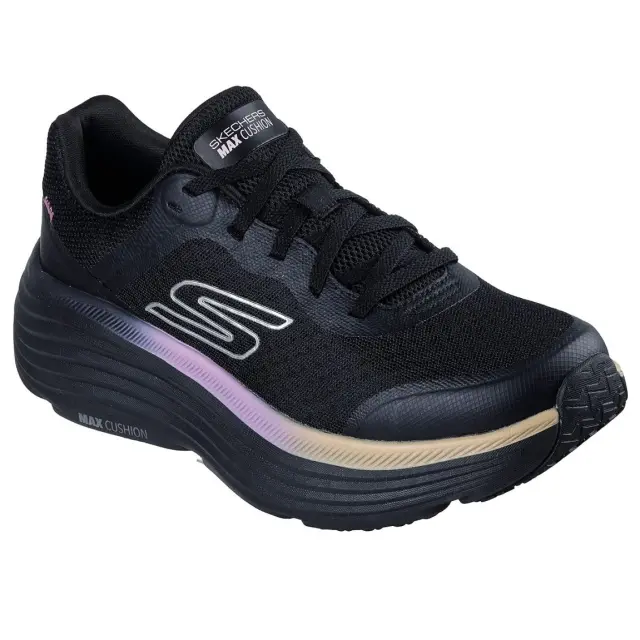 Γυναικεία Ανατομικά Sneakers Skechers Max Cushioning 129470/BKPK Μαύρα Μαύρο - 37 2