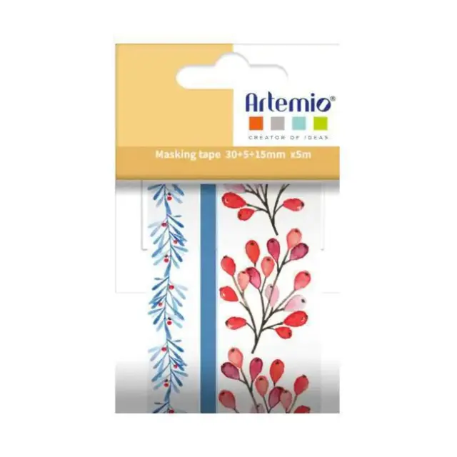 Artemio Αυτοκόλλητη Ταινία Σετ 2 τεμ. Xmas Berries (11040224)