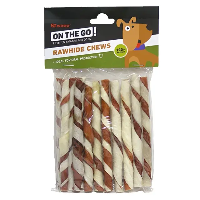 On The Go Double Col Twisted Sticks Δίχρωμα Σνακ Στικς 12.5cm 12τμχ
