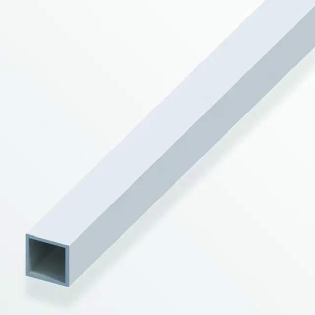 Σωλήνας Τετράγωνος Αλουμινίου Ασημί 1m 10x10x1mm