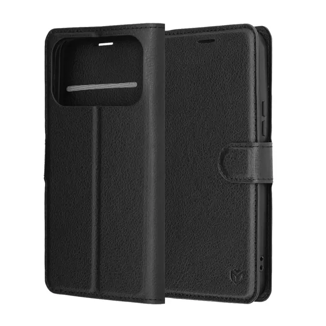 Techsuit® Leather Folio Θήκη Βιβλίο για Xiaomi Poco F8 Ultra-Black 2