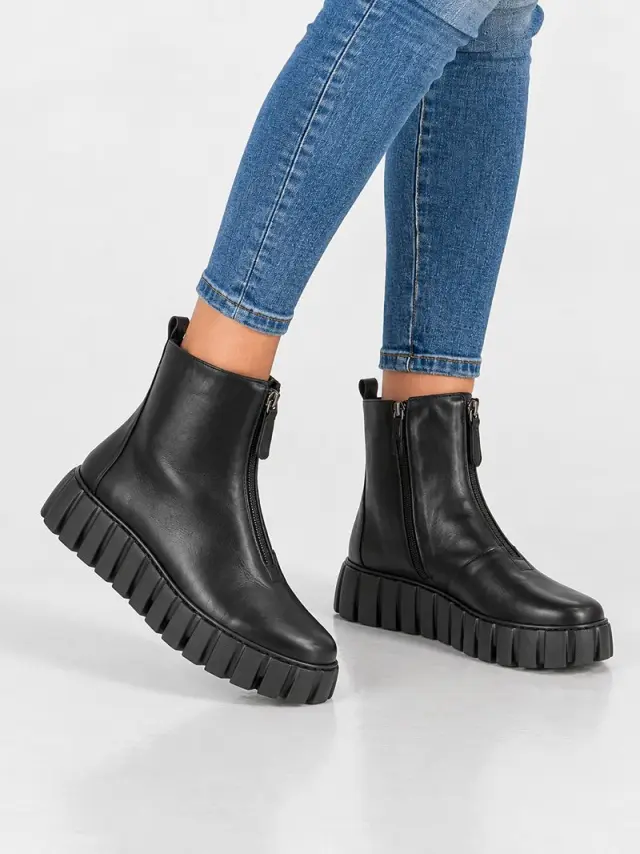 Gabor Μποτάκια Γυναικείο δέρμα Μαύρο GAB/801604 001-BLACK - 38 2