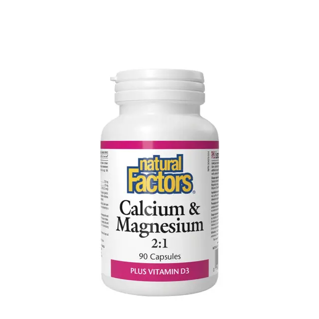 Natural Factors Calcium & Magnesium 2:1 Plus Vitamin D3