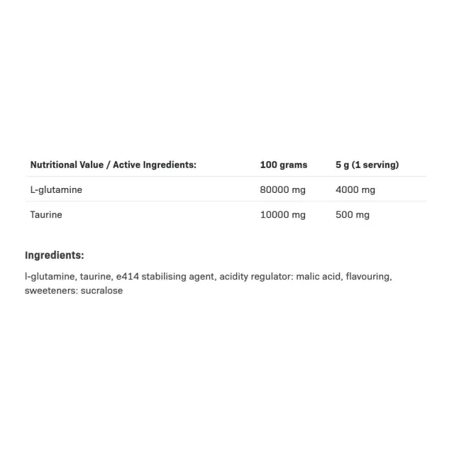 ALLNUTRITION Glutamine Recovery Amino Orange, 250 g 2