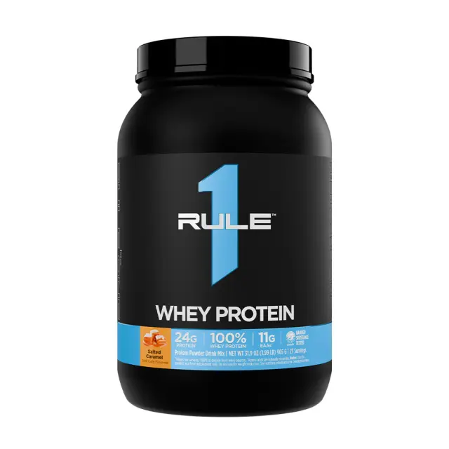 Rule1 Whey Protein Salted Caramel, 2 lbs