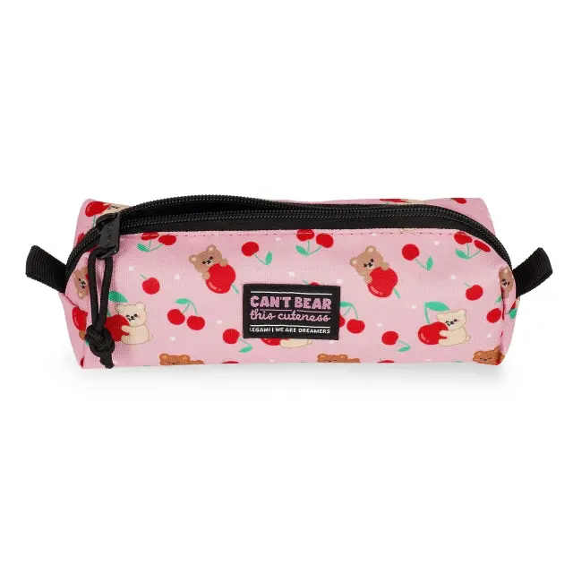 Legami My Pencil Case Teddy Bear Cherry Pink (Αρκουδάκι) Κασετίνα Μαλακή 22cm SPC0021 2