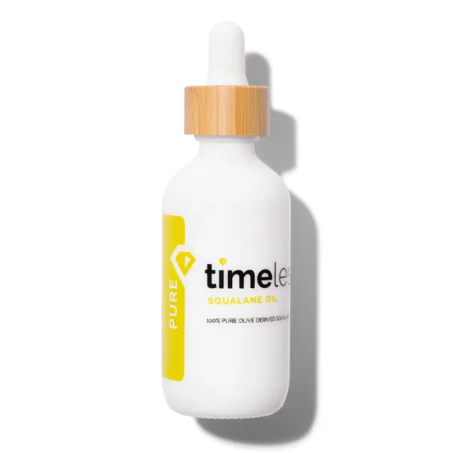 Timeless Squalane oil 100% Pure ιδανικό για το δέρμα με τάση ακμής 60ml