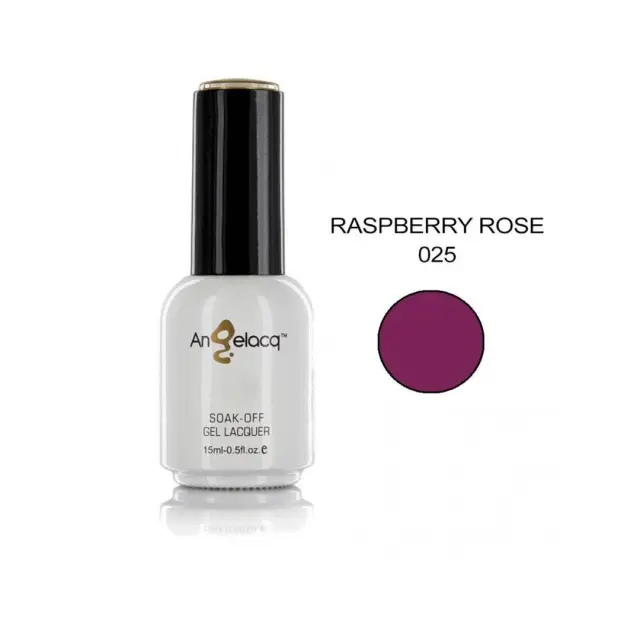 Ημιμόνιμο επαγγελματικό βερνίκι ANGELACQ 15ML - 0.5FL.OZ 025 Raspberry Rose