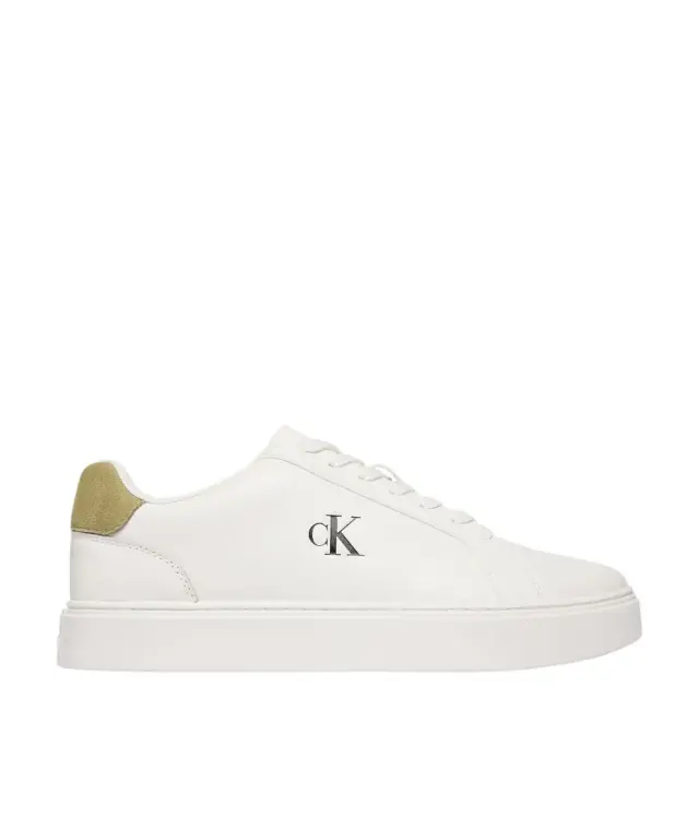 Calvin Klein - Ανδρικά Sneakers Ck Classic Cupsole Laceup Lth YM0YM01435-01V Λευκό
