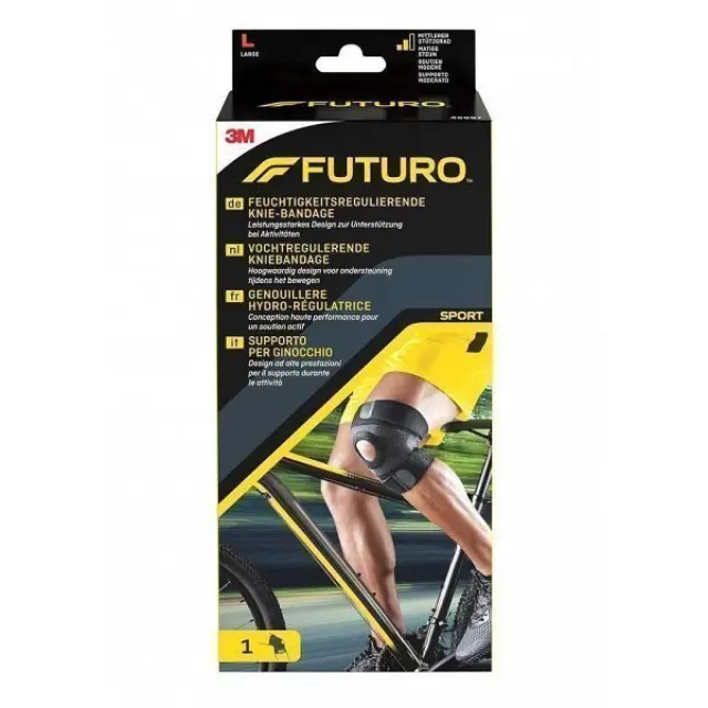 Futuro Moisture Control Επιγονατίδα με Οπή σε Μαύρο χρώμα
