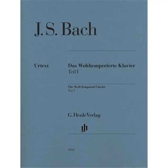 G. HENLE VERLAG URTEXT - J. S. Bach - Well Tempered Clavier Bwv 846-869 Part I