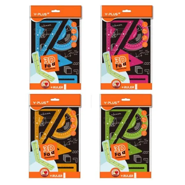 Y-Plus Σετ Γεωμετρίας 3D Fold (4 χρώματα) / RS190200 (Plus)