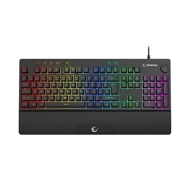 Rampage Gaming Keyboard Simula Black (KB-GX65)