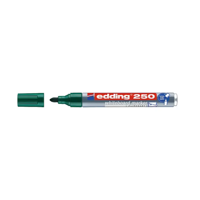 Μαρκαδόρος ασπροπίνακα Edding 250 1,5-3mm μεταλλικός πράσινος.