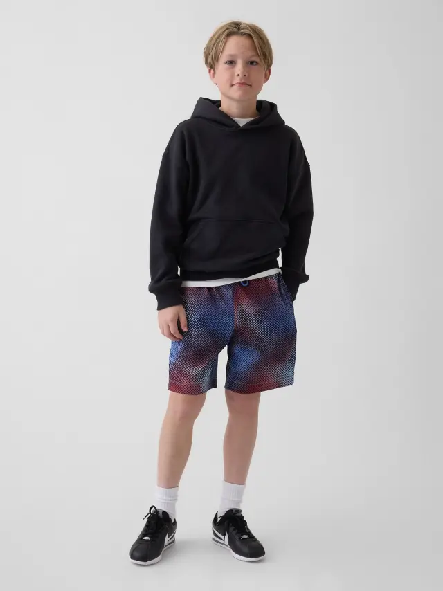 Παιδικό Σορτς GapFit 6" από Ανακυκλωμένο Mesh Ύφασμα με Λάστιχο Flower print